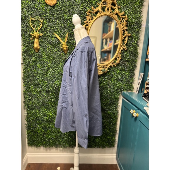 Calvin Klein XL Non Iron Blue Button Down Shirt Work Office Classic - Picture 3 of 6